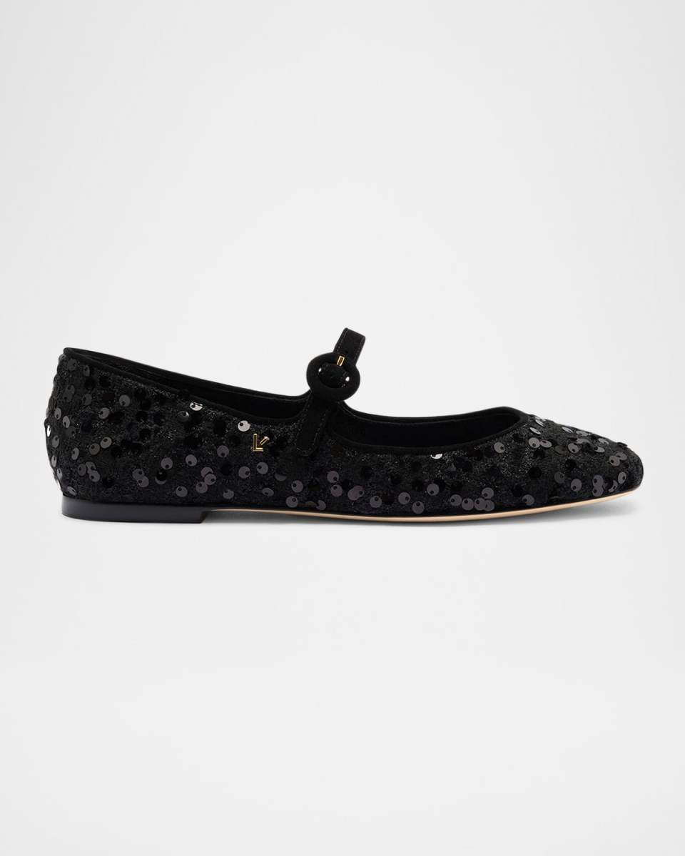 Blair Sequin Mary Jane Ballerina Flats